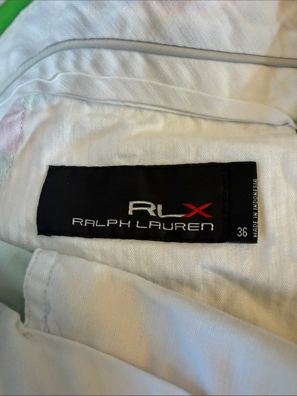 Ralph Lauren Green Shorts with Pink Lobster & Crab Print Golf